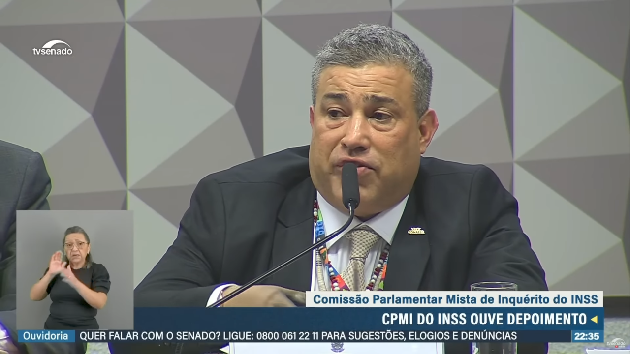 Presidente da Conafer é preso em flagrante por mentir à CPMI do INSS