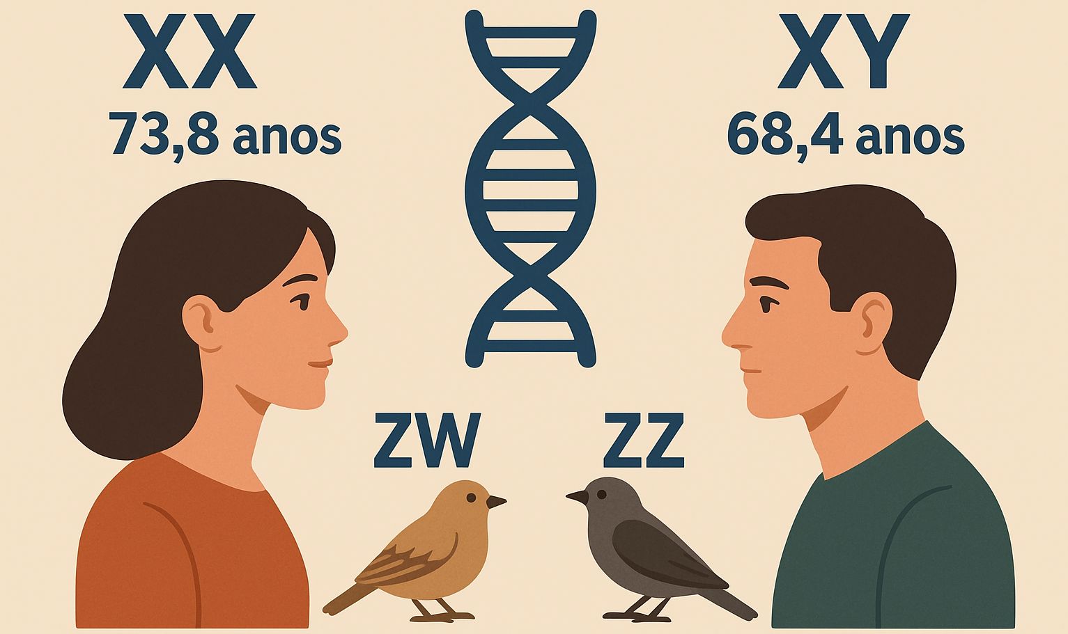 Por que mulheres vivem mais que homens? Estudo revela papel dos cromossomos na longevidade